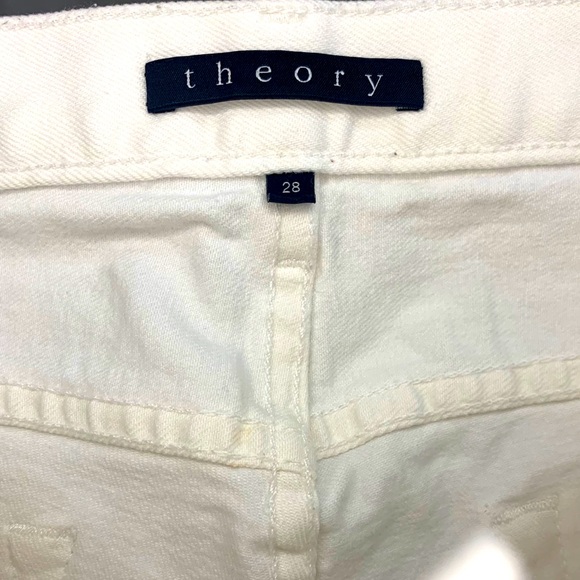 THEORY Leonata Flare Leg Jeans in White Wash - Picture 7 of 7